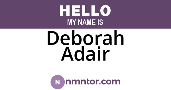 Deborah Adair