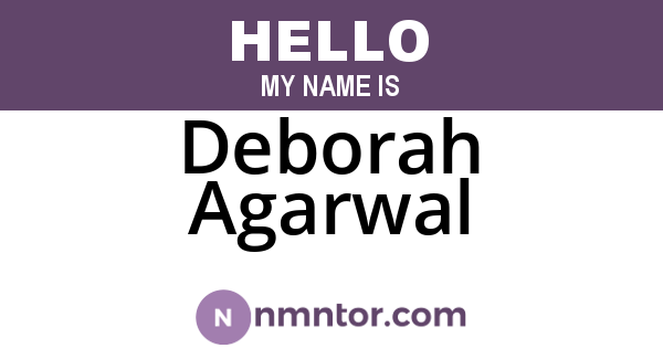 Deborah Agarwal