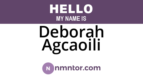 Deborah Agcaoili