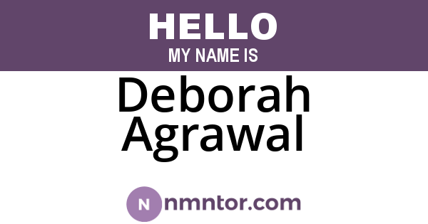 Deborah Agrawal