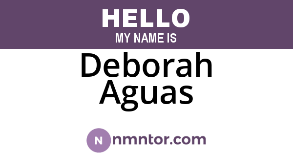 Deborah Aguas