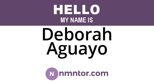 Deborah Aguayo
