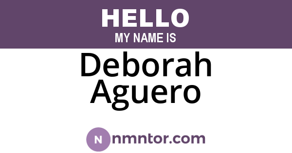 Deborah Aguero