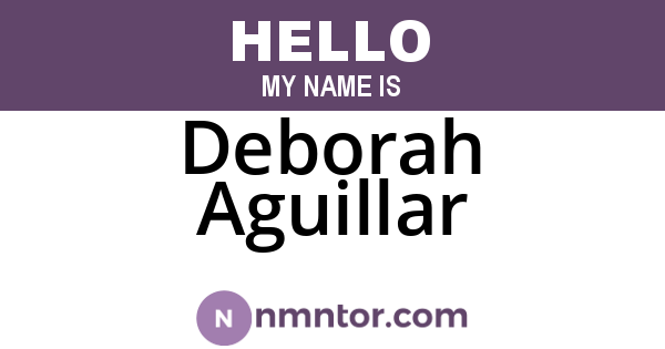 Deborah Aguillar