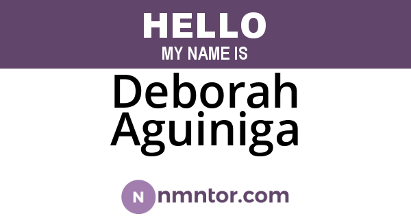 Deborah Aguiniga