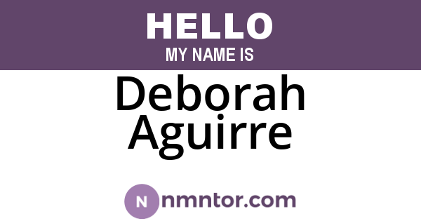 Deborah Aguirre