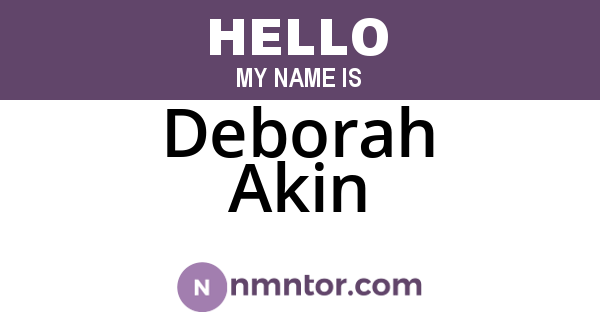 Deborah Akin