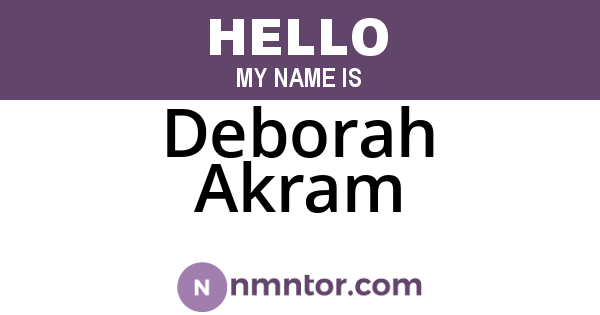 Deborah Akram