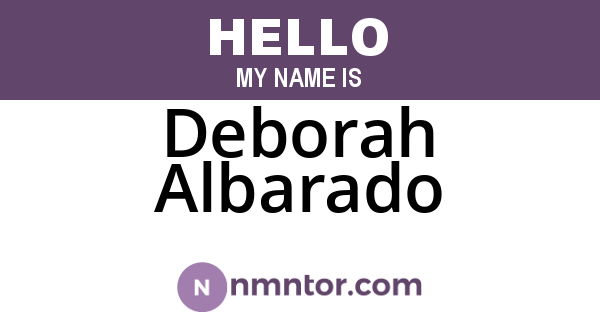 Deborah Albarado
