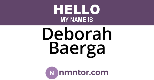 Deborah Baerga