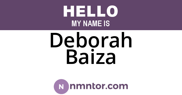 Deborah Baiza