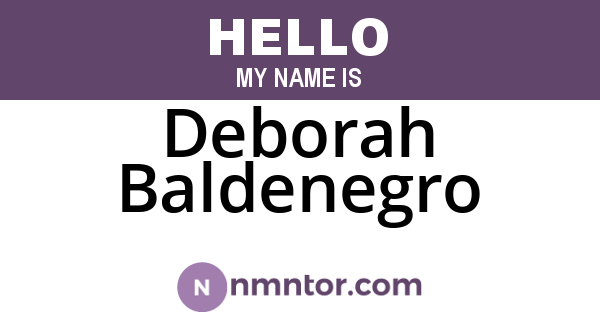 Deborah Baldenegro