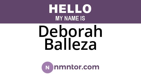 Deborah Balleza
