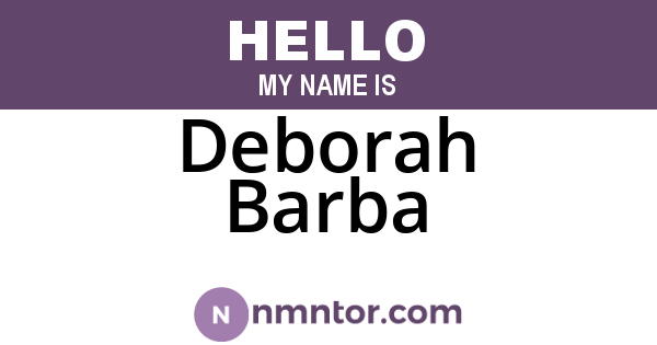 Deborah Barba