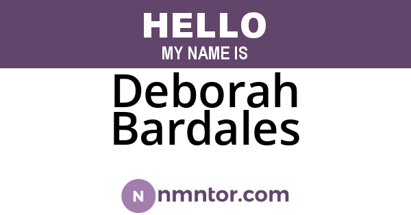 Deborah Bardales