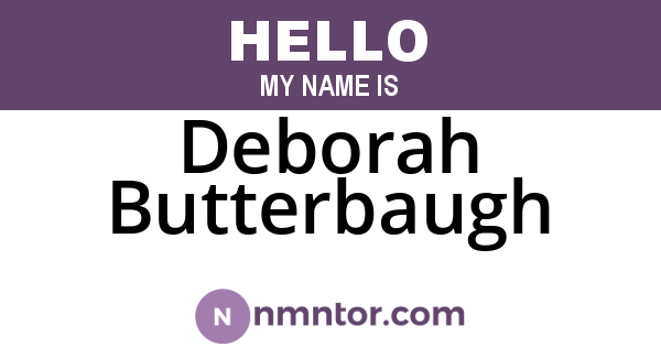 Deborah Butterbaugh