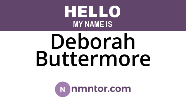 Deborah Buttermore