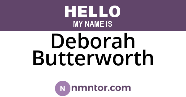 Deborah Butterworth