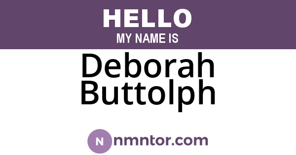 Deborah Buttolph