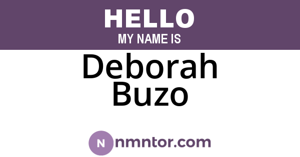 Deborah Buzo