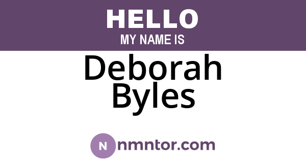 Deborah Byles