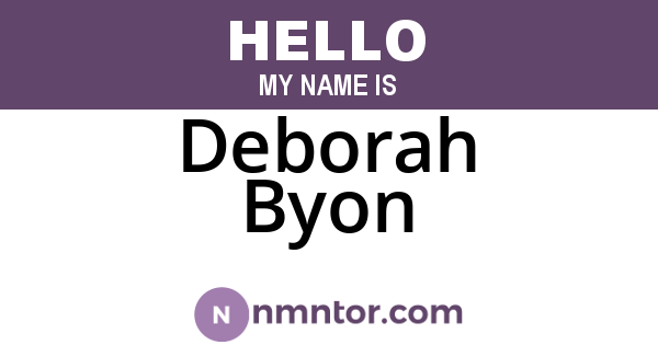 Deborah Byon