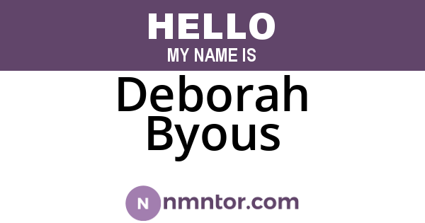 Deborah Byous