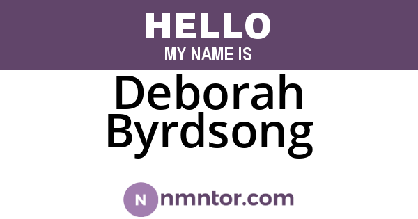 Deborah Byrdsong