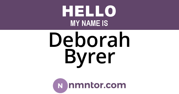 Deborah Byrer