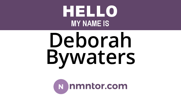 Deborah Bywaters