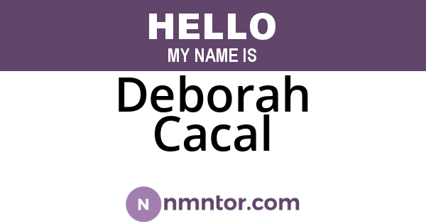 Deborah Cacal