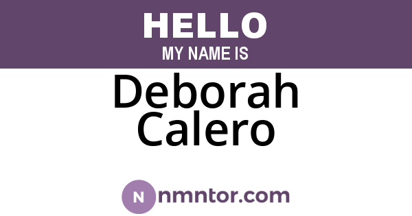 Deborah Calero