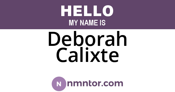 Deborah Calixte