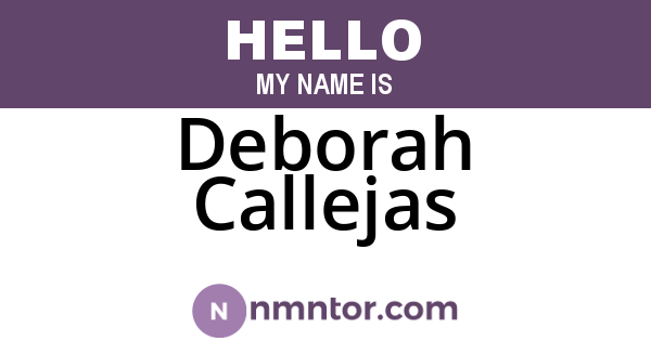 Deborah Callejas