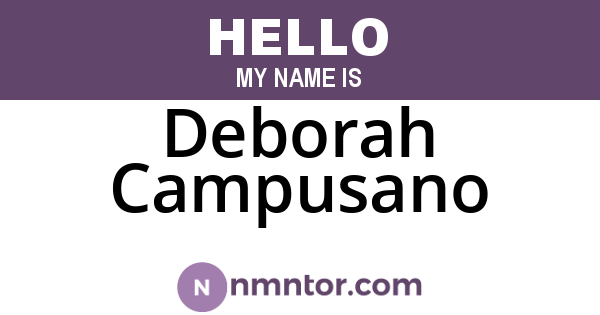 Deborah Campusano