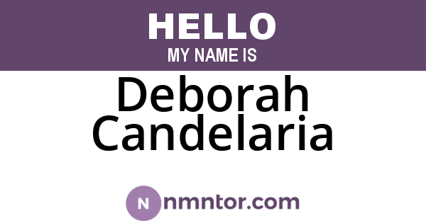 Deborah Candelaria