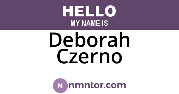 Deborah Czerno