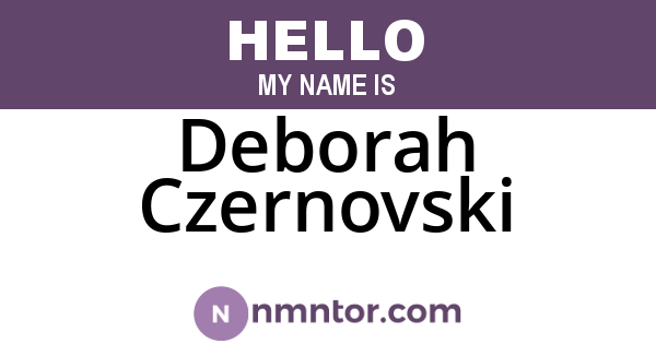 Deborah Czernovski