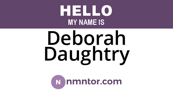 Deborah Daughtry