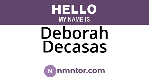 Deborah Decasas