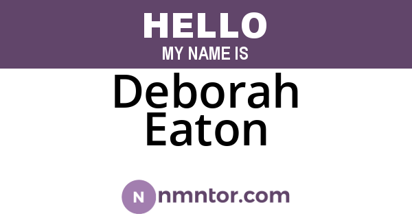 Deborah Eaton