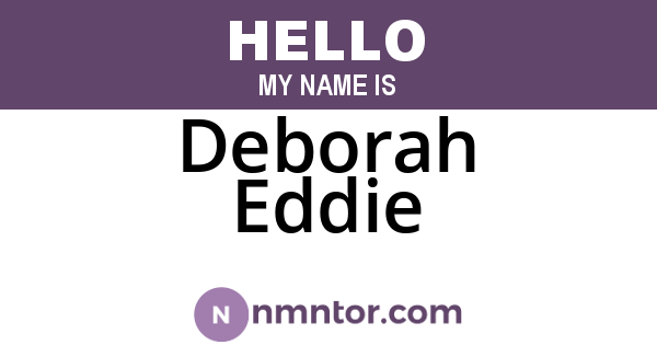 Deborah Eddie
