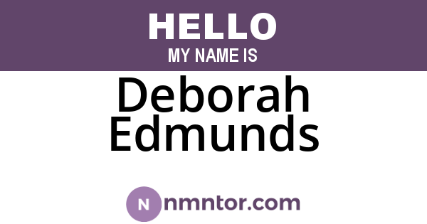 Deborah Edmunds