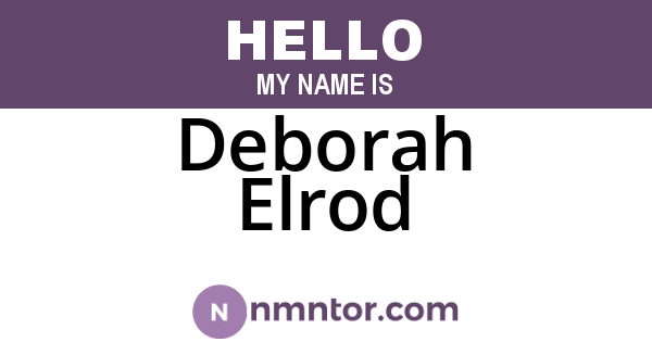 Deborah Elrod