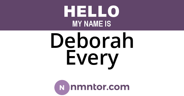 Deborah Every