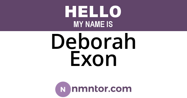 Deborah Exon