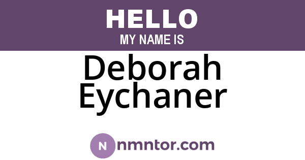Deborah Eychaner