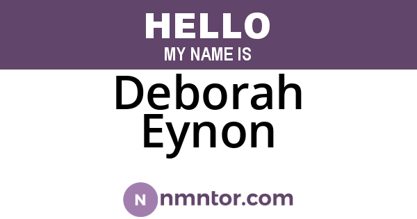 Deborah Eynon