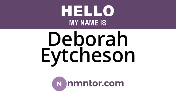 Deborah Eytcheson