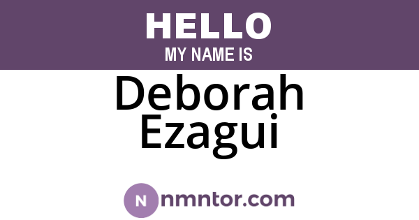 Deborah Ezagui
